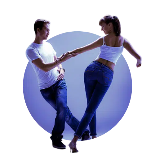 Swing dance classes at Social Dance Studio 45 in The Woodlands TX for beginners and experienced dancers