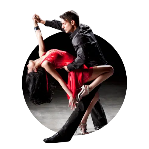 Latin dance classes at Social Dance Studio 45 in The Woodlands TX including salsa, bachata, and more